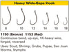 Daiichi 1150 Wide-Gape Hook - Heavy Chart | TFO - Temple Fork Outfitters Canada