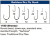 Daiichi 1190 Standard Dry Fly Hook - Barbless Chart| TFO - Temple Fork Outfitters Canada