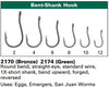 Daiichi 2170 Multi-Use Wet Fly Hook - Bronze Chart | TFO - Temple Fork Outfitters Canada
