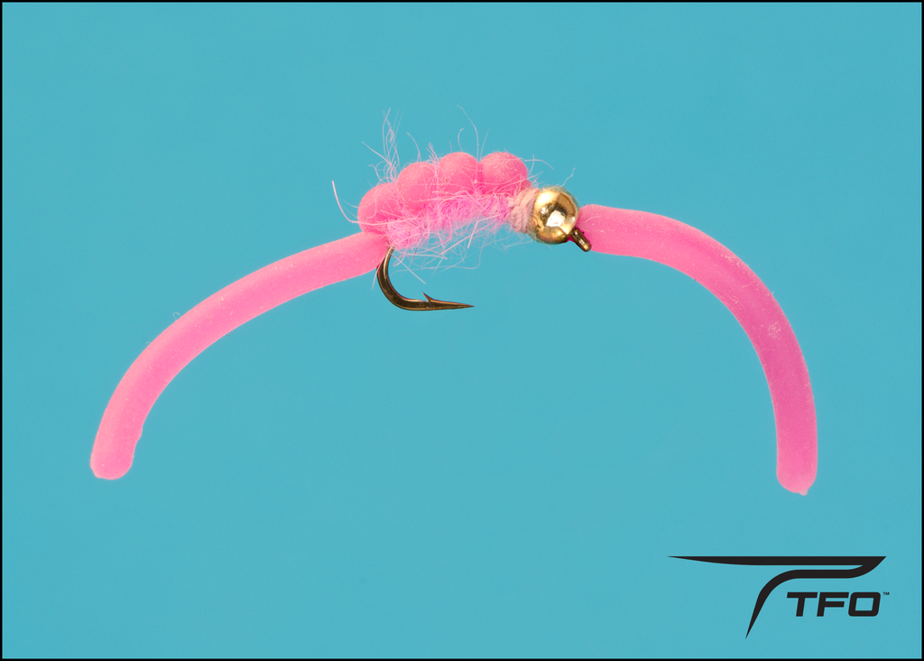 Squirmy Worm - Pink, Flies