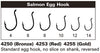 Daiichi 4253 Salmon Egg Hook - Red hook chart | TFO - Temple Fork Outfitters Canada