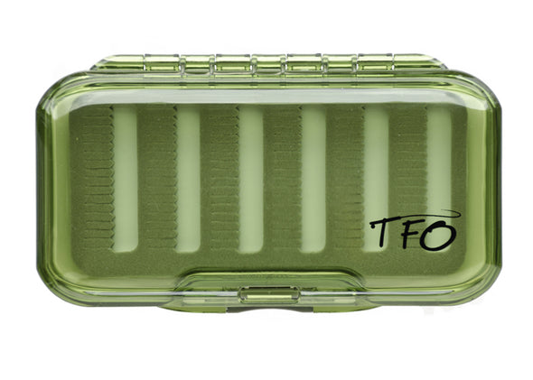TFO S/S Waterproof Olive Fly Box -Slit Foam | TFO - Temple Fork Outfitters Canada