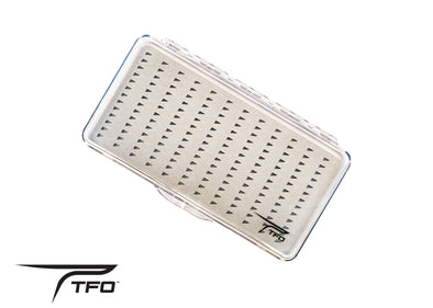 TFO Clear Fly Box With Slit Foam Large Holds 168 Flies | TFO - Temple Fork Outfitters Canada
