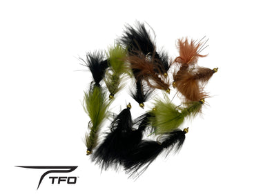 Assorted colors Beadhead Woolly buggers | TFO Canada Temple Fork 
