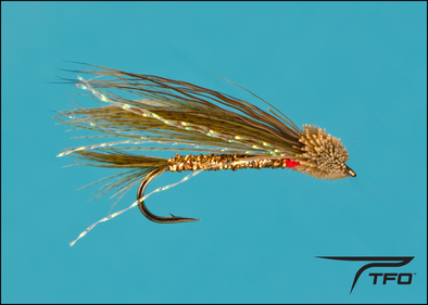 Rolled Muddler - Olive/Gold | TFO Canada