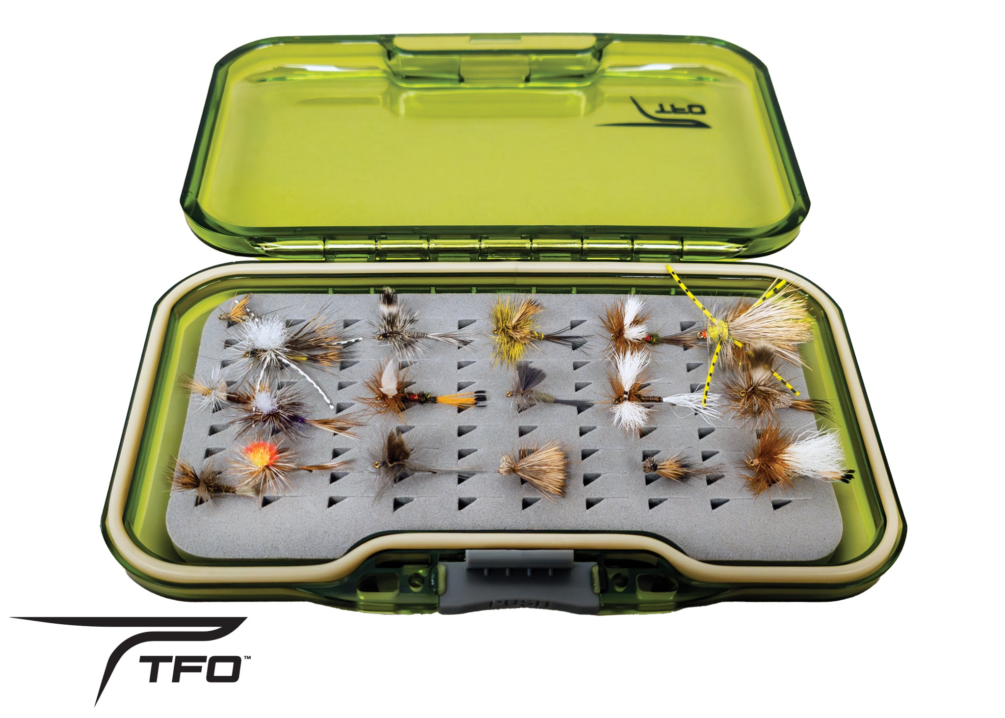 Waterproof Fly Boxes Fly Fishing Fly Storage Dry Fly Jigs Box for Bass  Trout Gear 6 grids