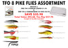 8 pike flies with leader and free box | TFO Temple Fork Outfitters Canada