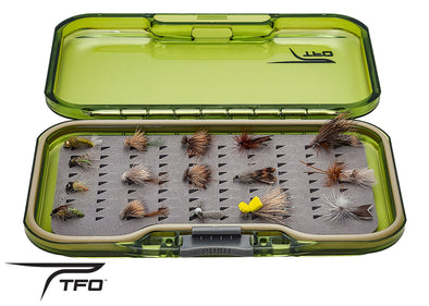 Caddis fly selection with fly box | TFO Temple Fork Outfitters Canada