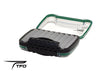 FB H874 TFO WATERPROOF DOUBLE SIDED CLEAR LID RIPPLE FOAM FLY BOX Open | TFO - Temple Fork Outfitters Canada