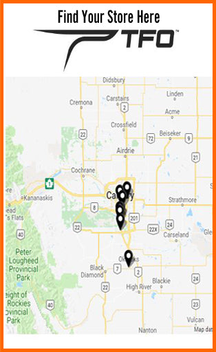 TFO Dealer Locator map of Stores that sell TFO Rods and fishing gear