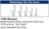 Daiichi 1100 Wide-Gape Dry Fly Hook Chart | TFO - Temple Fork Outfitters Canada