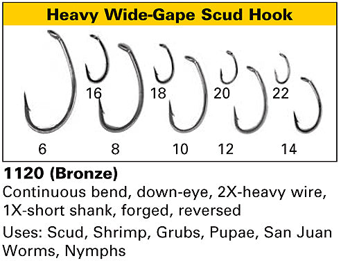 Daiichi 1120 Wide-Gape Scud Hook - Heavy