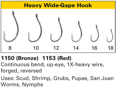 Daiichi 1150 Wide-Gape Hook - Heavy, Fly Tying
