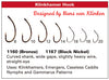 Daiichi 1167 Klinkhamer Black Nickel Hook Chart | TFO - Temple Fork Outfitters Canada