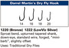 Daiichi 1222 D.M. Low Viz Silver Dry Fly Hook Chart | TFO - Temple Fork Outfitters Canada