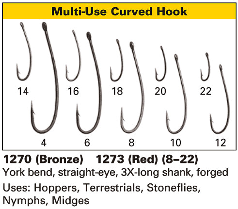 Daiichi 1270 Multi-Use Curved Hook - Bronze