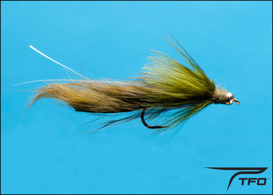 Beadhead Rabbit Strip Leech - Olive Fly fishing nymph | TFO - Temple Fork Outfitters Canada