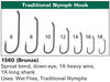 Daiichi 1560 Traditional Nymph Hook Chart | TFO - Temple Fork Outfitters Canada