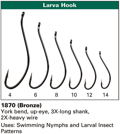 Long Shank Basic Hook - 10/PK