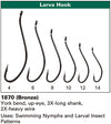 Daiichi 1870 Flat Eye Streamer Hook Chart | TFO - Temple Fork Outfitters Canada