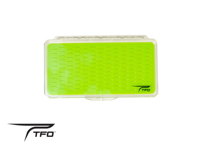TFO Clear Lid D/S Triangle Slit Foam Fly Box w/ Neck Strap, Fly Boxes