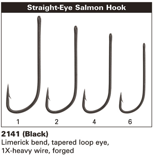 Daiichi 2141 Straight-Eye Salmon Hook