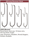 Daiichi 2220 Down Eye Streamer Hook Chart | TFO - Temple Fork Outfitters Canada