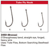 Daiichi 2450 Heavy Wire Tube Fly Hook size chart | TFO - Temple Fork Outfitters Canada