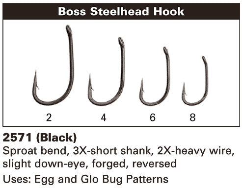 Daiichi 2571 Boss Steelhead Hook, Fly Tying