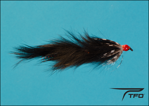 Articulated Strip Teaser - Black  Fly fishing streamer | TFO - Temple Fork Outfitters Canada
