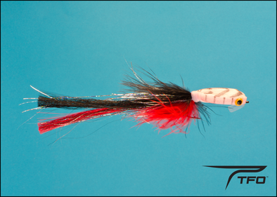 Pike/Musky Fly Black/Red Size 2/0, Flies