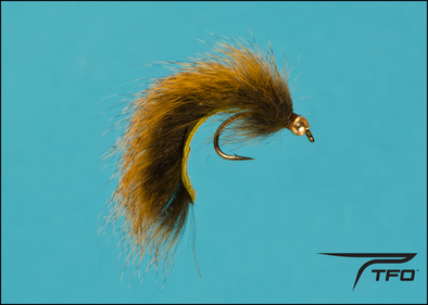 Beadhead Pine Squirrel Leech - Olive Fly fishing nymph | TFO - Temple Fork Outfitters Canada