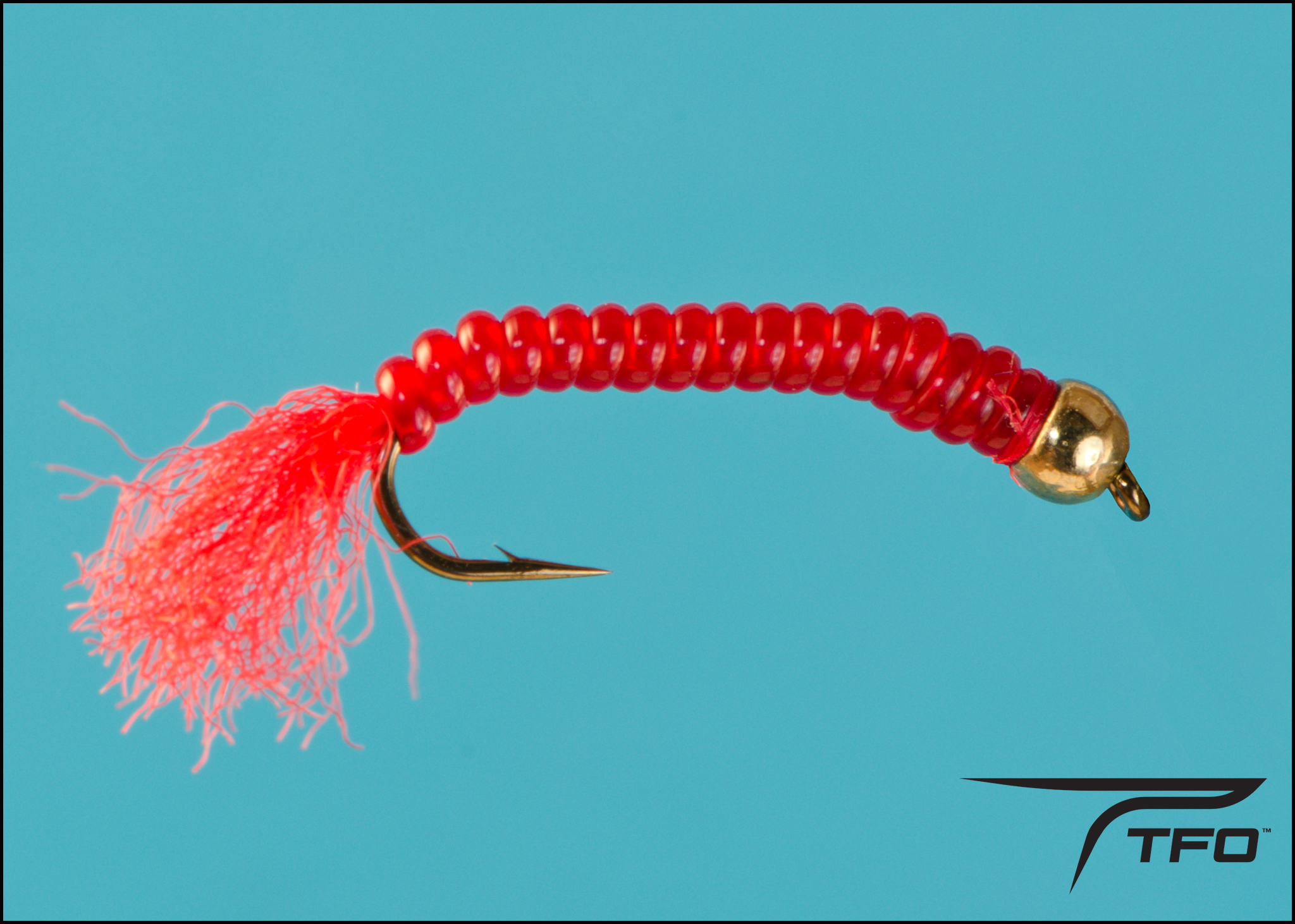 Fly Fishing Flies 12 blood worm vinyl rib midges size 18 Red Trout Nymphs  New