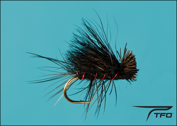 Black Elk Hair Caddis Classic Trout Dry Fly - Set of 6 Flies Size