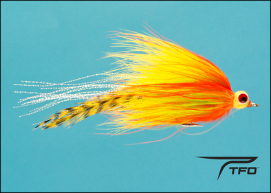 Pikeabou Deceiver - Orange/Chartreuse Fly fishing streamer | TFO - Temple Fork Outfitters Canada