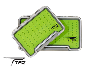 TFO XL D/S Waterproof Clear Lid Streamer Slit Foam Fly Box | Fly 