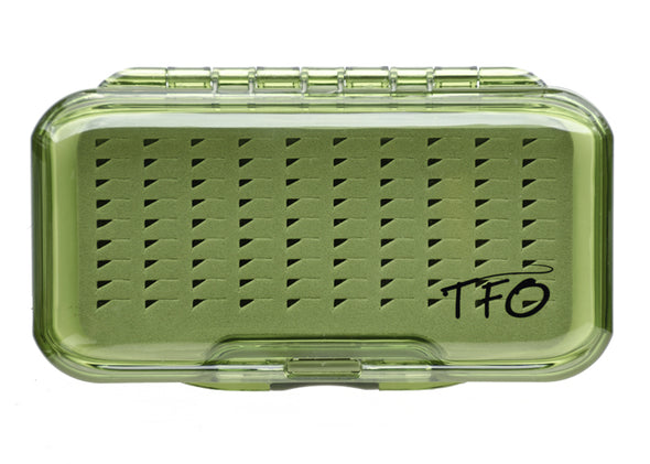 TFO S/S Waterproof Olive Fly Box -Triangle Slit Foam | TFO - Temple Fork Outfitters Canada