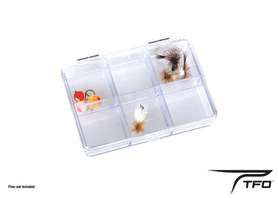 TFO Clear 6 compartment fly box