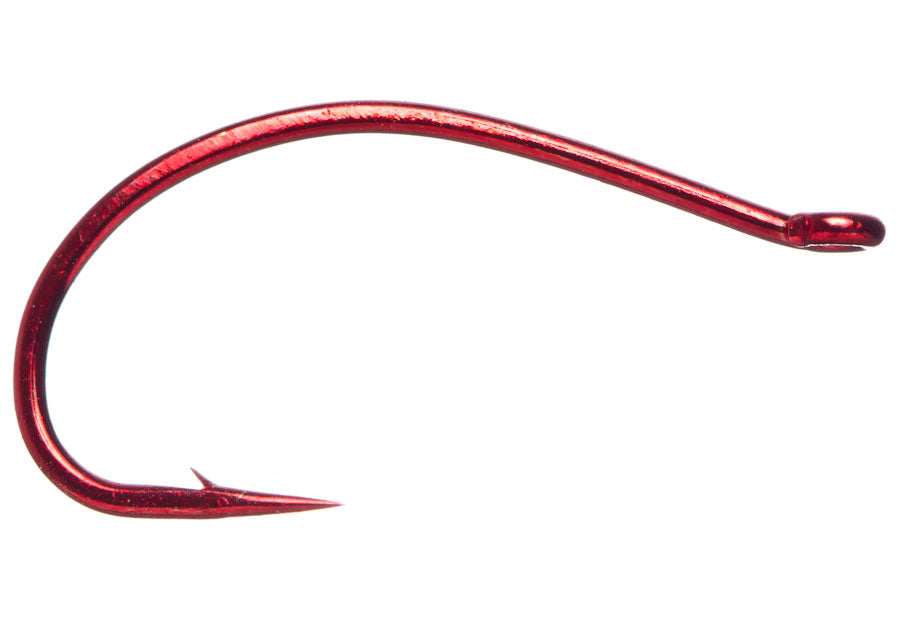 Daiichi 1153 Red Wide-Gape Hook - Heavy, Fly Tying
