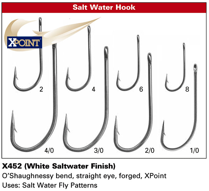 Daiichi X452 Saltwater Hook Size 4/0 - Great Feathers